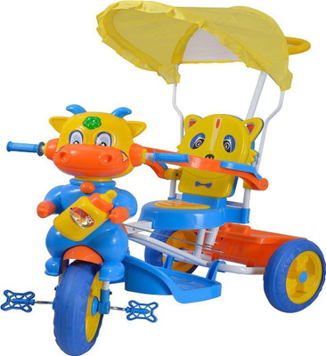 

Oximus Baby Tricycle for Kids With Bottle & Bell Recommended for Toddler 1,2,3,4,5 Years Old Children Tricycle for Baby Boys & Girls Gift (Blue) Tricycle for kids, tricycle for baby 510-BlueYellow-tricycle Tricycle(Blue, Yellow)