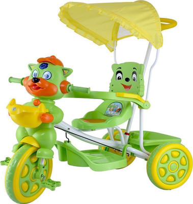 

Oximus Baby Tricycle for Kids with Front Back Basket, Canopy & Push Parent Handle Recommended for Toddler 1,2,3,4,5 Years Old Children Musical Tricycle for Baby Boys & Girls Gift (Green) 517 Tricycle for kids 517-greentricycle Tricycle(Green)