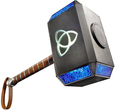 

Avengers Legends Series Mjolnir Electronic Hammer(Multicolor)