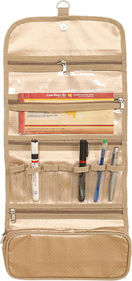 

Kuber Industries Foldable Travelling Organiser (Gold) Travel Toiletry Kit(Gold)