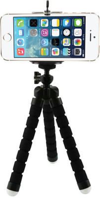 

CASADOMANI Universal Velvet Finish Flexible Style Tripod for Camera, DSLR, Smartphones with Universal Mobile Mount Adapter & Screw Tripod(Multicolor, Supports Up to 1000)