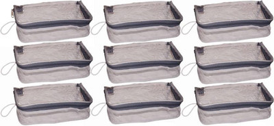 

OmneityHuckster Transparent Pouch OmneityHuckster Pack of 9 transparent cosmetic bag bridal organizer jewellery storage vanity box (Transparent) Vanity Box(Transparent)