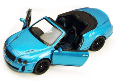 

Emob 1:36 Scale Die Cast Metal Blue Bentley Pull Back Car Toy with Openable Doors(Multicolor)