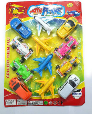 

piggie 8 cars and 4 plane(Multicolor)