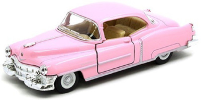 

Emob 1:43Scale Die Cast Metal Pink Cadillac Pull Back Car Toy with Openable Doors(Multicolor)