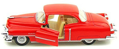 

Emob 1:43 Scale Die Cast Metal Red Cadillac Pull Back Car Toy with Openable Doors(Multicolor)