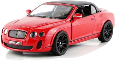 

Emob 1:36 Scale Die Cast Metal Red Bentley Pull Back Car Toy with Openable Doors(Multicolor)