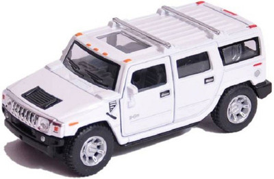 

Emob 1:40 Scale Die Cast Metal White Hummer Pull Back Car Toy with Openable Doors(Multicolor)