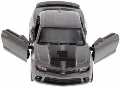 

Emob 1:38 Scale Die Cast Metal Grey Chevrolet Pull Back Car Toy with Openable Doors(Multicolor)