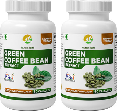 NutrineLife Pure and Natural Green Coffee Bean Capsules Weight Loss For Men & Women(60 No)