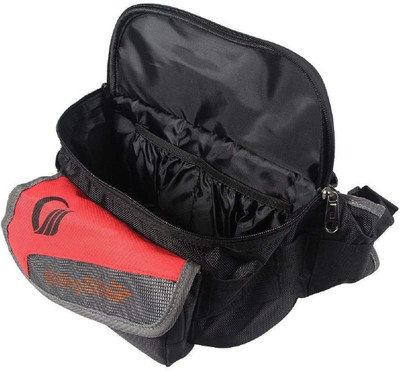 

AllExtreme ARTBG-02 Riding Tribe Outdoor Large Waist Bag for Cycling Camping Travel Hiking Motorbike Fanny Bag(Red, Black), Black;red