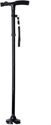 

Amicikart Old Man Walking Folding Stick/Cane with Height Sdjustment and Led Light Walking Stick
