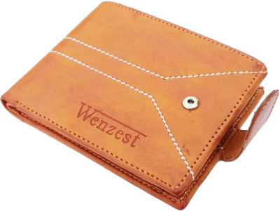

Wenzest Boys Tan Genuine Leather Wallet(5 Card Slots)
