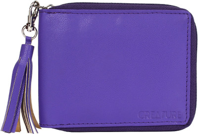 

Creature Women Casual Purple Artificial Leather Wallet(3 Card Slots)
