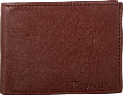 Phoenix Men Brown Artificial Leather Wallet(3 Card Slots)