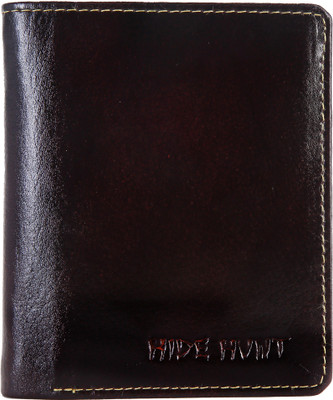 

Hide Hunt Men Casual Brown Genuine Leather Wallet(5 Card Slots)