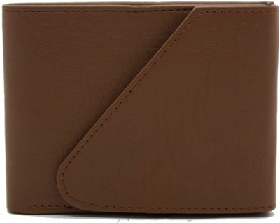MS Men Casual Brown Artificial Leather Wallet(4 Card Slots)