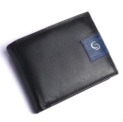 

GETOREE Men Casual Black Genuine Leather Wallet(6 Card Slots)