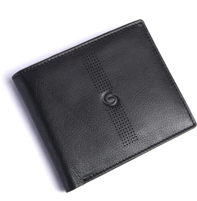 

GETOREE Men Casual Black Genuine Leather Wallet(3 Card Slots)