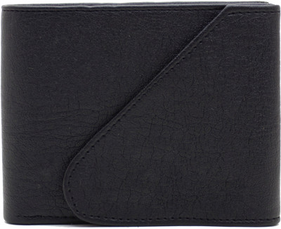 

MS Men Casual Black Artificial Leather Wallet(4 Card Slots)