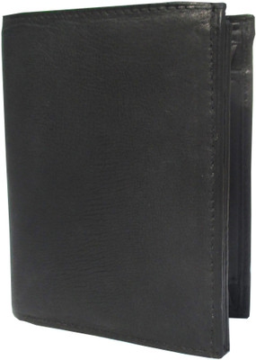 

Zubron Men Casual Black Genuine Leather Wallet(10 Card Slots), Blk019