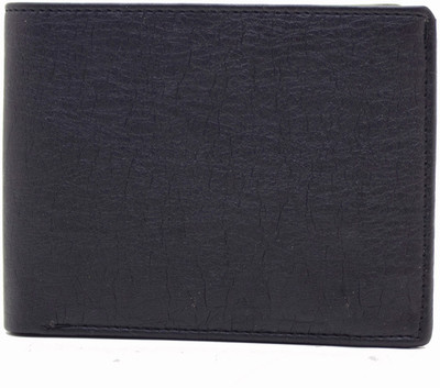 

MS Men Formal Black Artificial Leather Wallet(10 Card Slots)