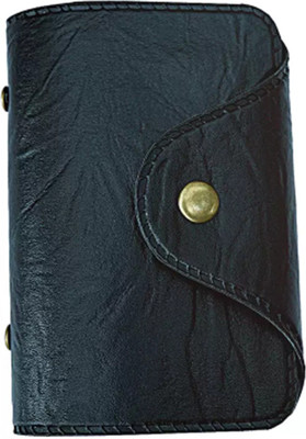 Aditya Traders Men Casual Black Genuine Leather Card Holder(10 Card Slots)