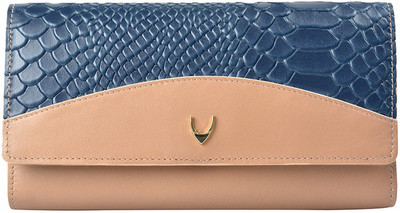 

Hidesign Women Casual Brown, Blue Genuine Leather Wallet(11 Card Slots)