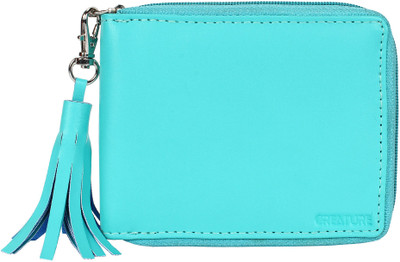 

Creature Women Trendy Blue Artificial Leather Wallet(3 Card Slots), Green