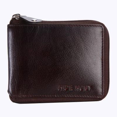 

Hide Hunt Men Casual Brown Genuine Leather Wallet(6 Card Slots)