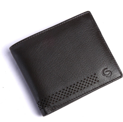 

GETOREE Men Formal Brown Genuine Leather Wallet(6 Card Slots)