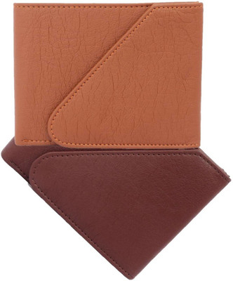 

beautylife Men Casual Tan, Brown Artificial Leather Wallet(5 Card Slots), Brown;tan