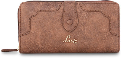 

Lavie Women Casual Brown Artificial Leather Wallet(10 Card Slots), Copper