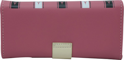 

minaar Women Pink Artificial Leather Wrist Wallet(5 Card Slots)