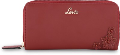 

Lavie Women Casual Red Artificial Leather Wallet(10 Card Slots), Maroon