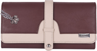 

Blizzard Women Brown Artificial Leather Wallet(5 Card Slots), Brown;cream