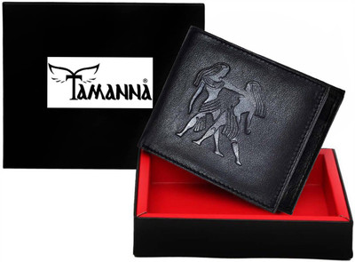 

Tamanna Men Black Genuine Leather Wallet(1 Card Slot)