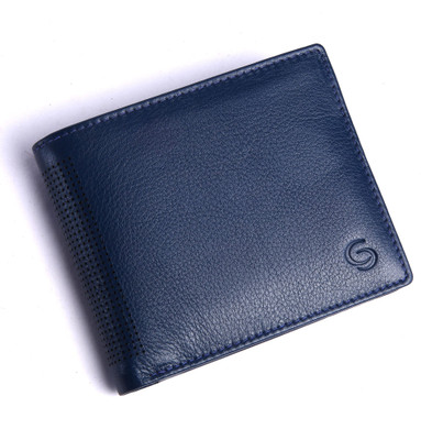 

GETOREE Men Casual Blue Genuine Leather Wallet(6 Card Slots)