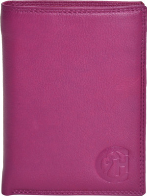 

HIDECART Men Purple Genuine Leather Wallet(10 Card Slots)