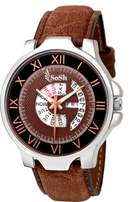 

SoSh Analogue Brown Dial Men's & Boys Watch Watch - For Men