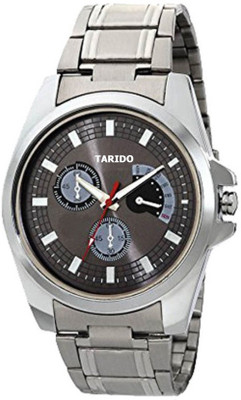 

Tarido TD1627SM14 New Exclusive Sliver Stainless Steel Chain Strap Gray color Watch for cool & days & date print Boys & dashing men Watch - For Men