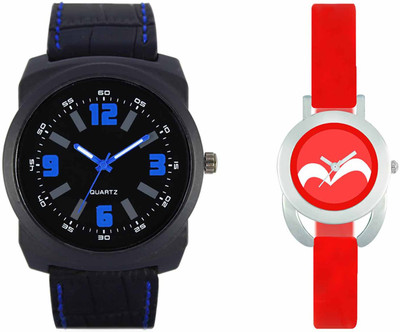 

VALENTIME VL32VT19 New Latest Stylish Designer Collection Leather Combo Couple Fancy Casual Best Offer Watch - For Men & Women