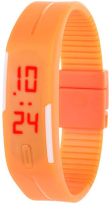 

DartGo Unisex WristBand Led Digital Watch Orange Watch - For Men & Women