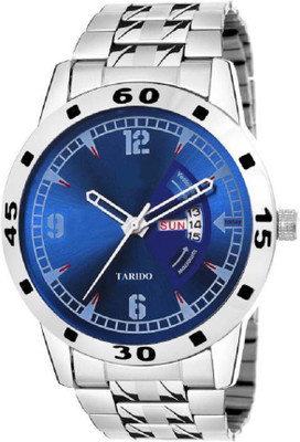 

Tarido TD1959SM04 Signature Exceptional blue dial stainless steel strap day & date working wrist Watch - For Men