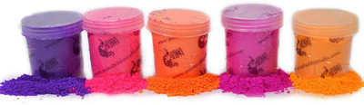 

AsianHobbyCrafts Phosphor Pigment Powder for Candle Making, Fluorescent (5 Pieces) Wax Color(10 g)