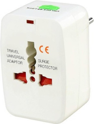 TOLERAR Universal World Wide Travel Charger Adapter Plug Compatible with All Smartphones Worldwide Adaptor(White)
