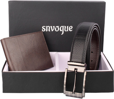 

SNVOGUE Belt, Wallet Combo(Black)