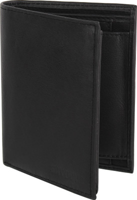 

snvogue Men Black Genuine Leather Wallet(6 Card Slots)