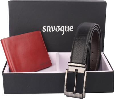 

SNVOGUE Belt, Wallet Combo(Black)