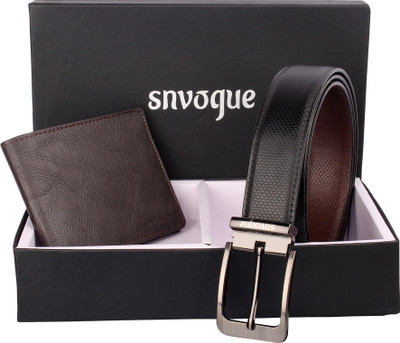 

SNVOGUE Belt, Wallet Combo(Black)